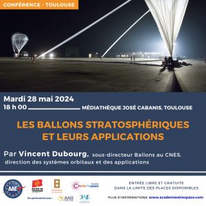Les ballons stratosphériques et leurs applications | Mardi 28 mai – 18h00 – Médiathèque José Cabanis, Toulouse