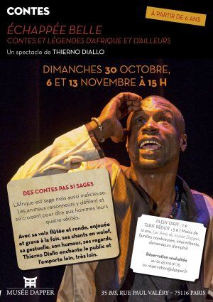 Echappée belle en Afrique, spectacle de contes de Thierno Diallo