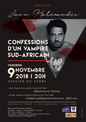 Jann Halexander 'Confessions d'un vampire sud-africain' (Halloween)