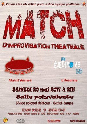 Match d'improvisation Théâtrale : Démons du M.I.D.I vs Electrons Lib'