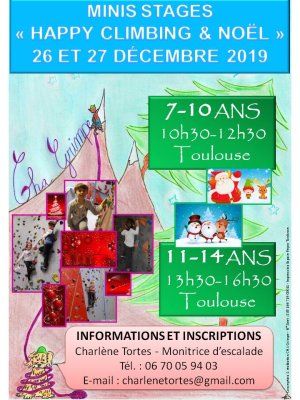 Minis Stages d'ESCALADE - Jeudi 26 et vendredi 27 décembre 2019