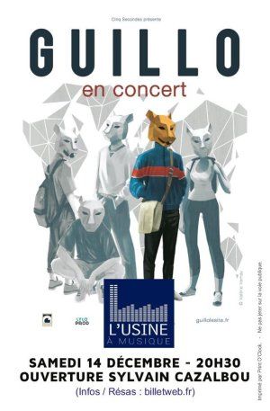 Guillo & Sylvain Cazalbou : soirée pop française & chanson fr. !