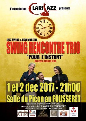 Enregistrement public du nouvel album de "Swing Rencontre Trio"