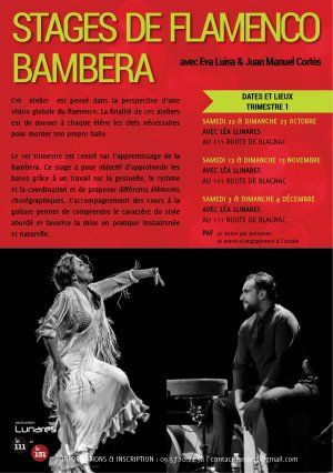 Stage de Flamenco Bambera avec Eva Luisa & Juan Manuel Cortès