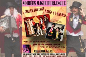 spectacle de Magie : Le cirque Lowcost + Acho et Gabko