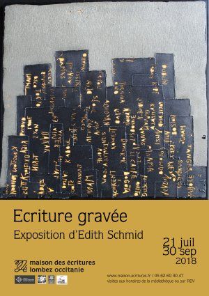 Exposition " Ecriture gravée" - Gravures d'Edith Schmid