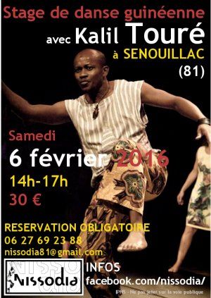 Stage de danse guinéenne avec Kalil Touré