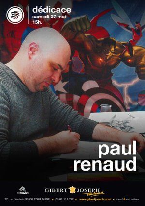 L'illustrateur de Comics toulousain Paul Renaud en dédicace le samedi 27 mai au magasin Gibert Joseph Musique
