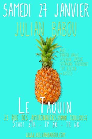 Julian Babou en concert au Taquin