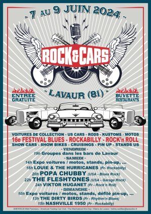 Festival ROCK'&'CARS à Lavaur (81) du 7 au 9 juin 2024