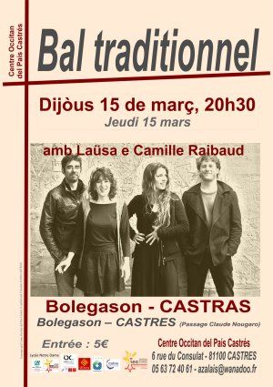 Concert/bal traditionnel avec Laüsa et Camille Raibaud 