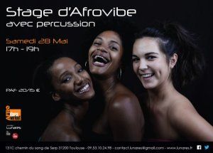 stage d'afrovibe avec percussions