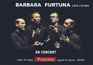 Concert Barbara Furtuna à Provins Eglise Saint Ayoul à 20h30