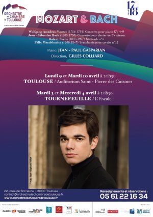 Orchestre de Chambre de Toulouse et Jean-Paul Gasparian, piano. MOZART & BACH