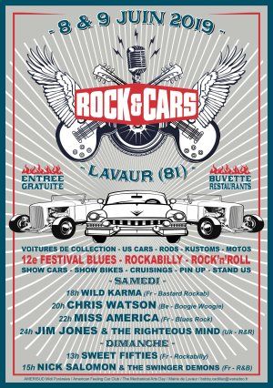 Festival ROCK'&'CARS à Lavaur (81) les 8 et 9 juin 2019