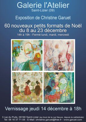 Expo de Noël - 60 nouveaux petits formats, à Saint-Lizier (09)