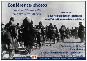 Conférence "1936-1939 : la guerre d'Espagne et la Retirada dans l'objectif des photojournalistes"