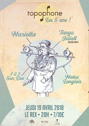 5 ans Topophone : Marietta / Tango Juliett / Matéo Langlois / 1.2.3 Sonlive
