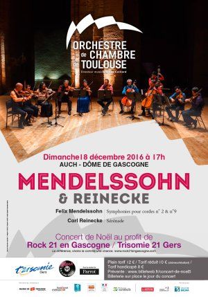CONCERT MENDELSSOHN & REINECKE par l'Orchestre de Chambre de Toulouse