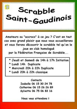 Scrabble Saint-Gaudinois