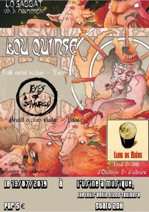 Concert Lou Quinse- Lune de Bière- Eyes Of Simurgh
