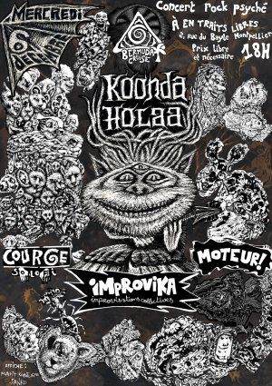 Mercredi 06/12/17 à En traits libres : BC #2 Koonda Holaa, Moteur!, Courge, Improvika