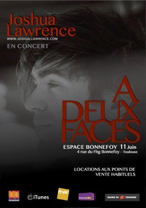 Concert exceptionnel de Joshua Lawrence : "A Deux Faces" – Espace Bonnefoy – Samedi 11 juin.