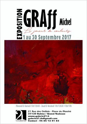 Michel Graff Peintre Abstrait Expose à la Galerie 21