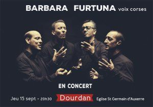 Concert Barbara Furtuna à Dourdan Eglise Saint-Germain-d'Auxerre à 20h30