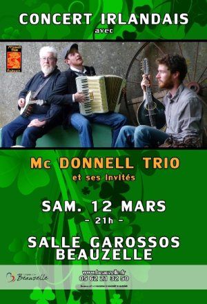 Concert Irlandais avec Mc Donnell Trio et ses invités