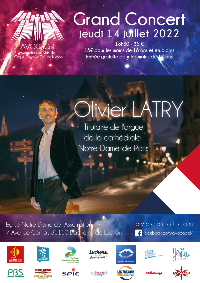 Concert "Fête nationale" par Olivier Latry Classique Ramdam