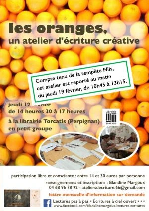 Les oranges • Atelier d'écriture créative