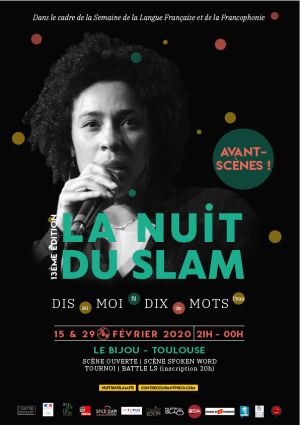 AVANT-SCÈNE #1 NUIT DU SLAM TOULOUSE / 15 février 2020