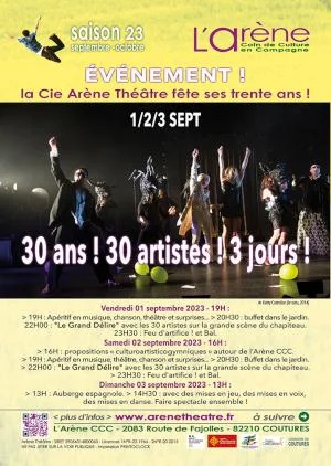 " 30 ans ! 30 artistes ! 3 jours "