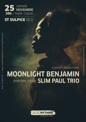 Moonlight Benjamin + Slim Paul Trio Le plateau Blues Rock