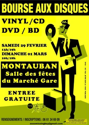 bourse aux disques Vinyl, CD, DVD et BD