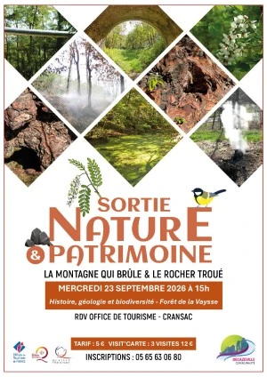 La montagne qui brûle et le rocher troué