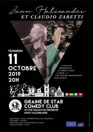 Jann Halexander & Claudio Zaretti 'Chants Nomades' à Graines de Star Comedy Club, Villeurbanne 
