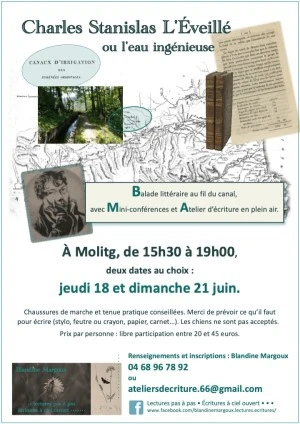 Charles Stanislas L'Éveillé ou L'eau ingénieuse • Balade & Atelier d'écriture