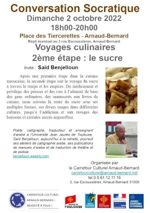 Conversation Socratique : Voyages culinaires 2ème étape : le sucre 