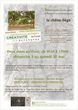 Le chêne-liège • Balade conférencière et double atelier d'écriture
