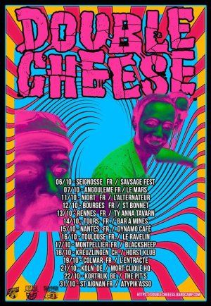 Concert garage rock : Double Cheese + Les Rustyn's