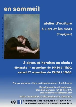 "En sommeil" • Atelier d'écriture créative 
