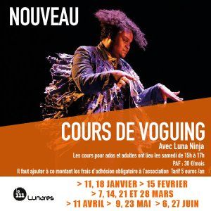 Cours mensuel de Voguing avec Luna Ninja à Lunares
