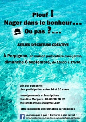 Plouf ! Nager dans le bonheur (ou pas) • Atelier d'écriture