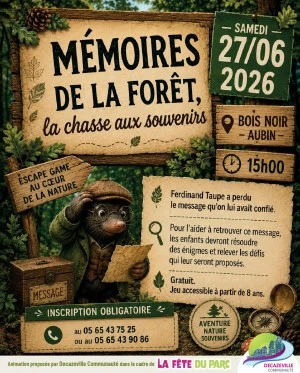 Escape Game "Mémoires de la forêt, la chasse aux souvenirs"