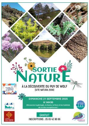 Sortie nature à la découverte d'un site Natura 2000 exceptionnel : le Puy de Wolf