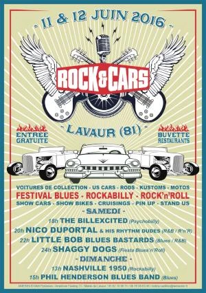 Festival ROCK'&'CARS à Lavaur (81) les 11 et 12 juin 2016