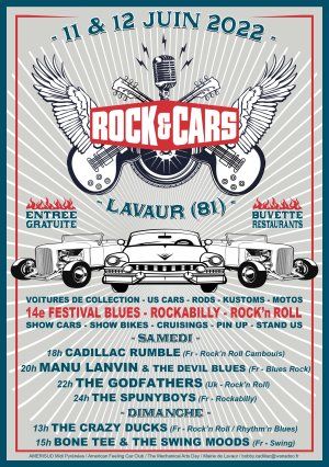 Festival ROCK'&'CARS à Lavaur (81) les 11 et 12 juin 2022