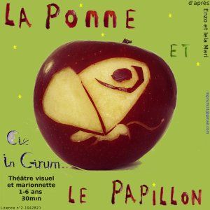 La pomme et le papillon